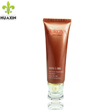 100ml pe material plastic skin care tube packaging with acrylic cap